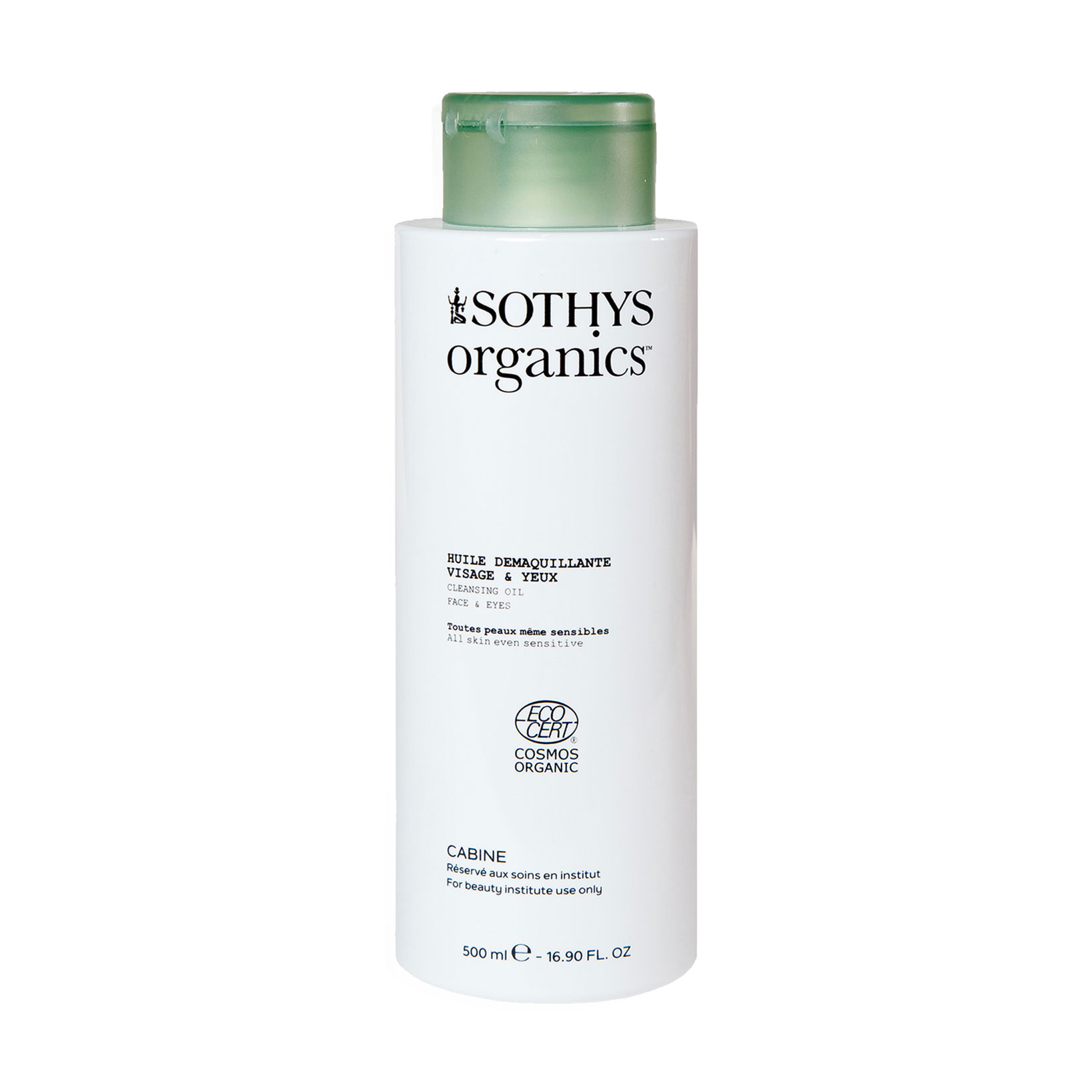 Очищувальна олія для обличчя Sothys Organics Cleansing Oil Face &amp; Eyes для всіх типів шкіри, 500 мл
